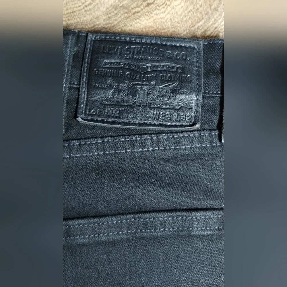 Levis Black Denim Jeans Size (38X32)